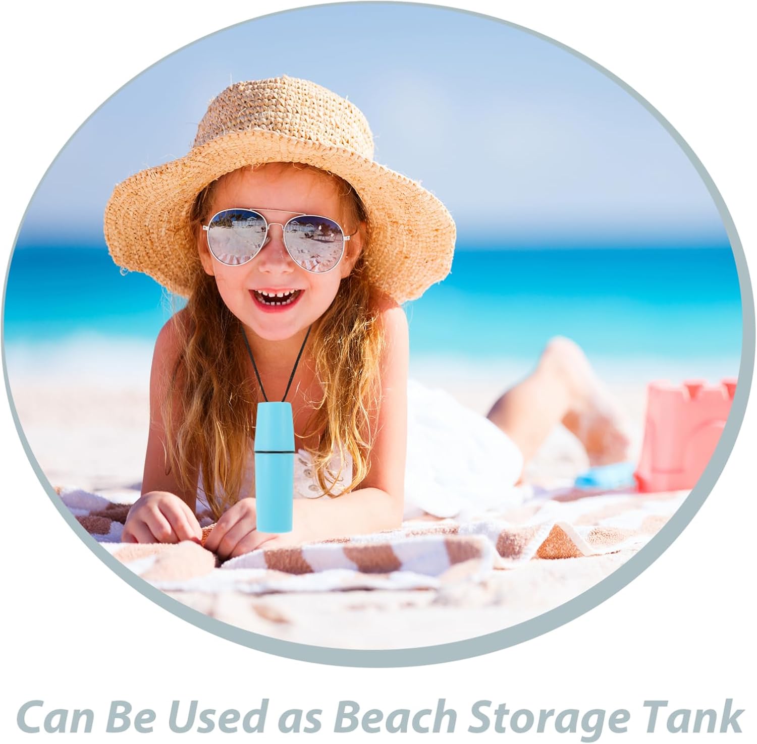 2Pcs Airtight Dry Case Plastic Floating Storage Container for Coins Items and Valuables for Beach Surfing Diving Kayaking and Outdoor Activities