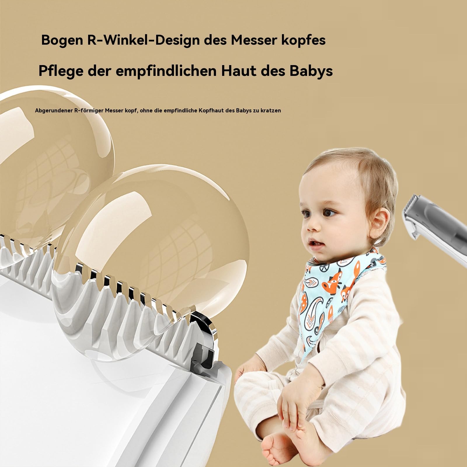Kinderhaarschneider-Haarschneidemaschine Kinder-Professional Quiet Hair Trimmer For Children And Toddlers,Wasserdichter Und Leiser Doppelmotor (Mixc *2)