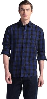Arrow Sports Tartan Check Point Collar Shirt