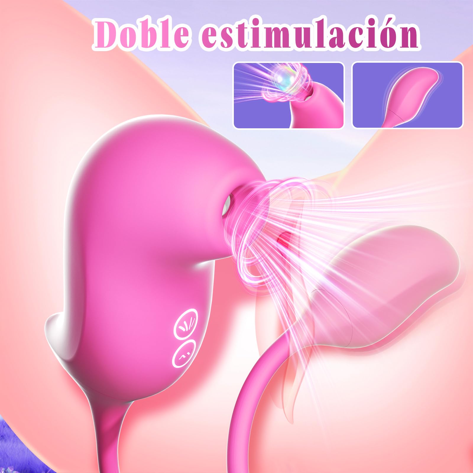 Vibradorador Juguetes Eróticos para Mujer Pareja Sexuales - Vibrador Consoladores Femenino Adultos Sexual Estimulador de Clítoris Sexo con 10 Modos de Vibración & Succión, App Control Remoto Sex Toys