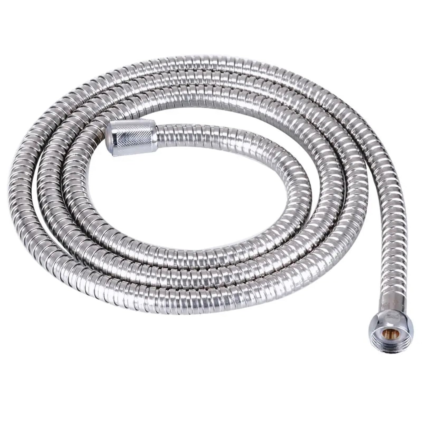 Shower Hose 2pcs 1-3.0m Copper Core Flexible Plumbing Hose Bathroom Pipe Shower Head Tube Stainless Steel(1.5m)