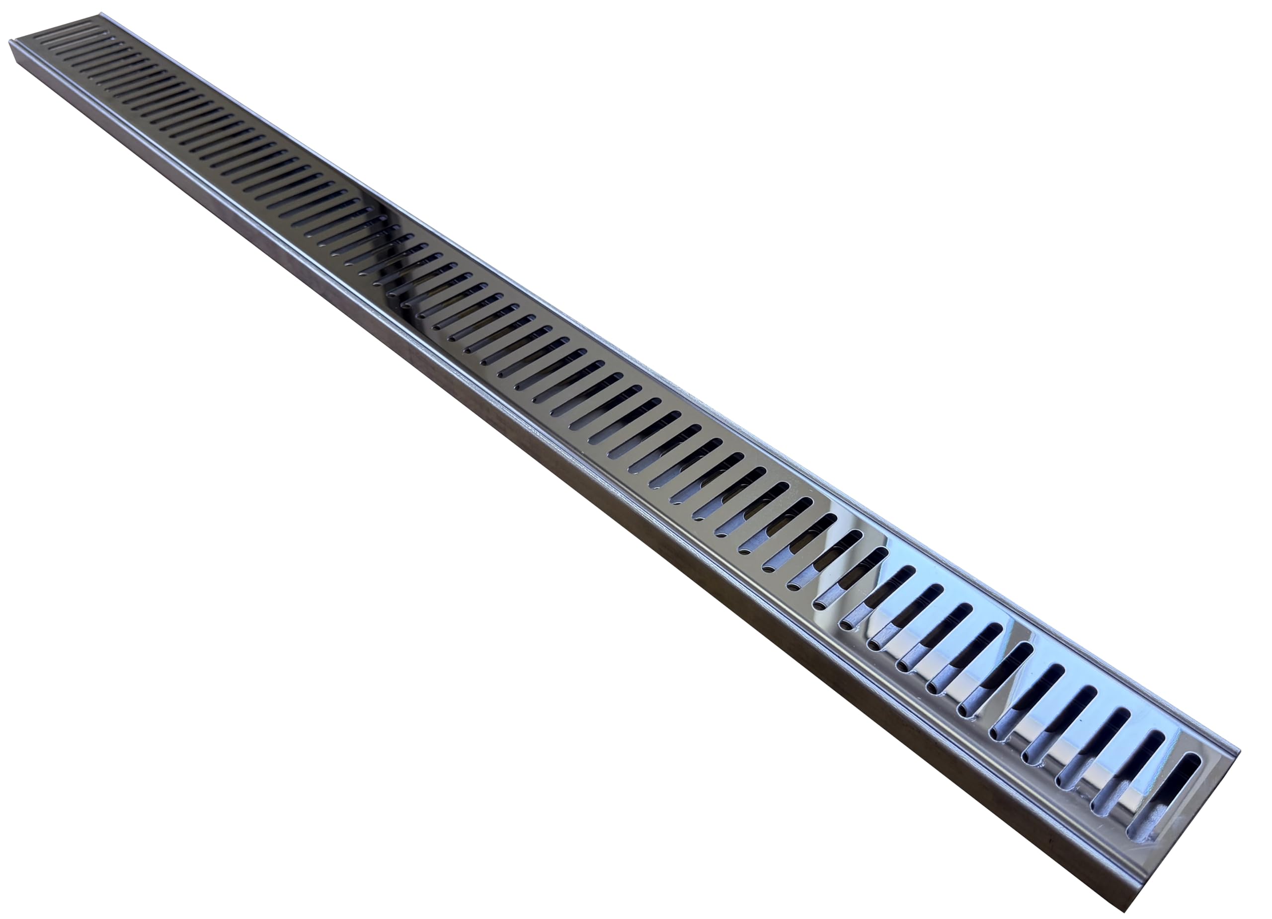 Entwässerungsrinne Terrassenrinne Rinne DRAINRINNE 1000mm aus Edelstahl u.Aluminium Regenrinne Fassadenrinne extra flach