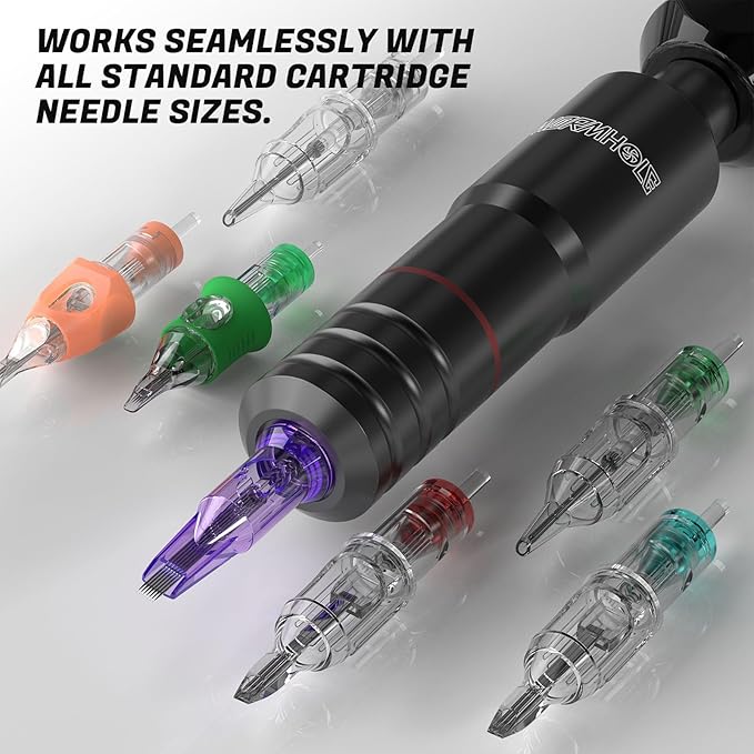 Kit Máquina Tatuar Rotativa WTK070 con Baterías y Tintas miniatura 8