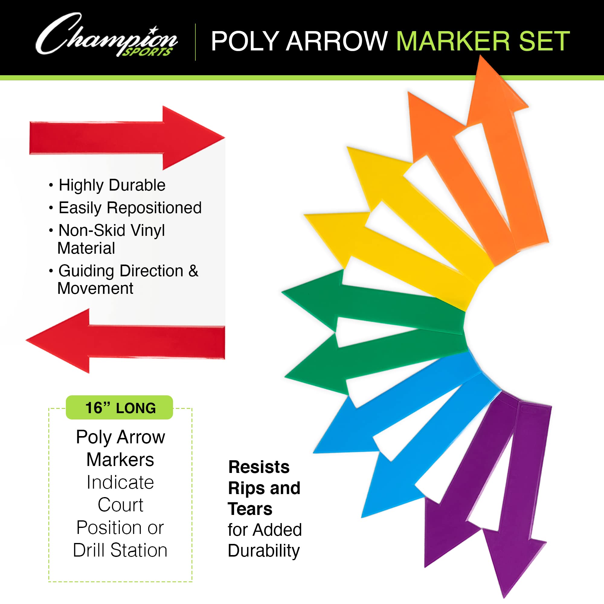 Champion Sports Poly direccional Flecha Set