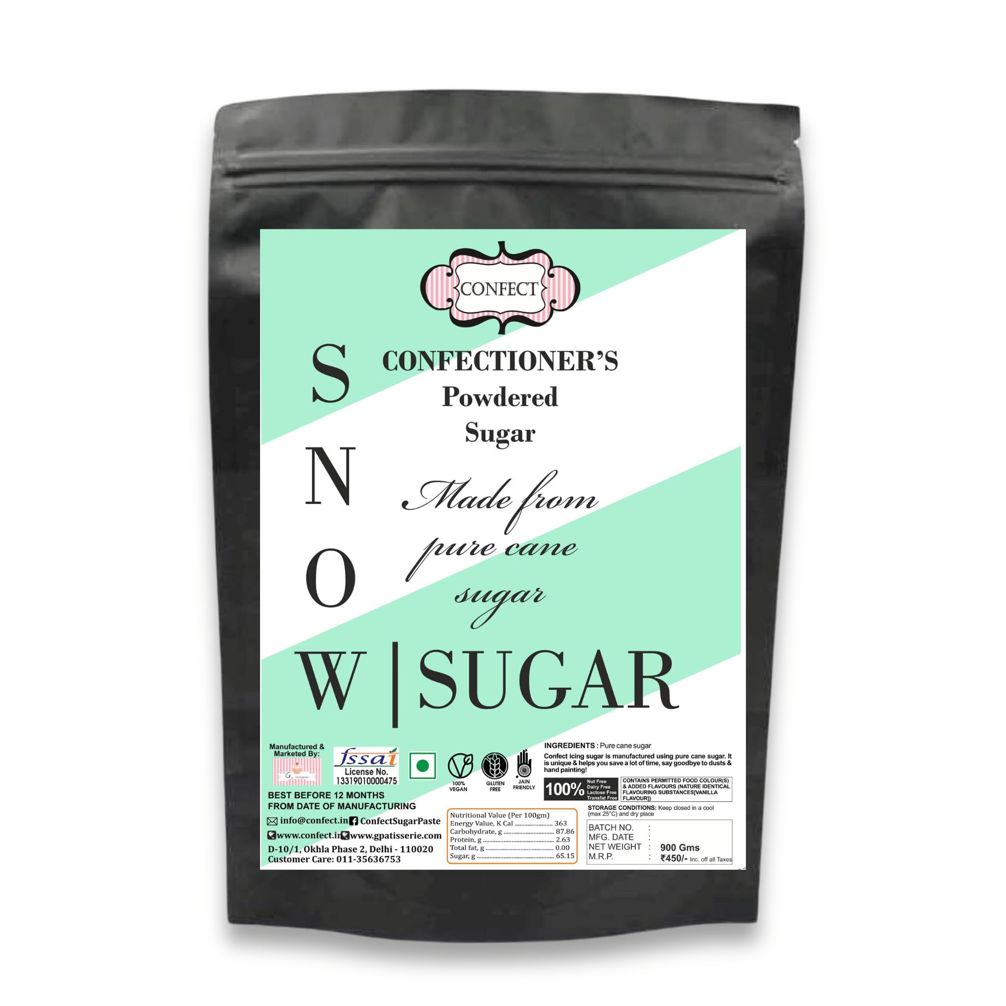 Confect Snow Sugar - 900Gms (Snow Sugar -900Gms) (B0DC42P75P) Amazon Price History, Amazon Price Tracker