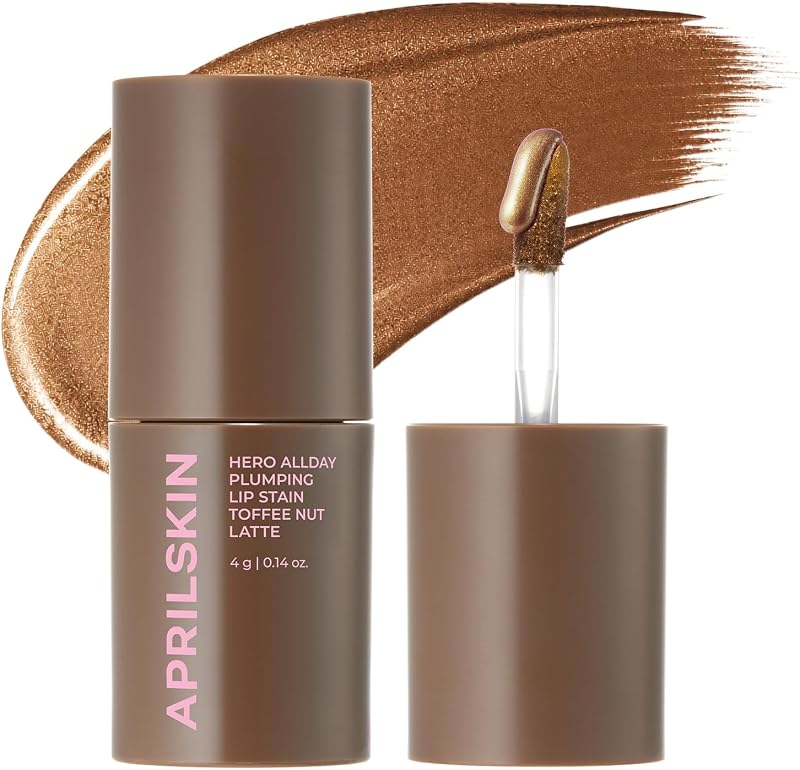 APRILSKIN Hero All Day Plumping Lip Stain | Toffee Nut Latte | 0.14oz
