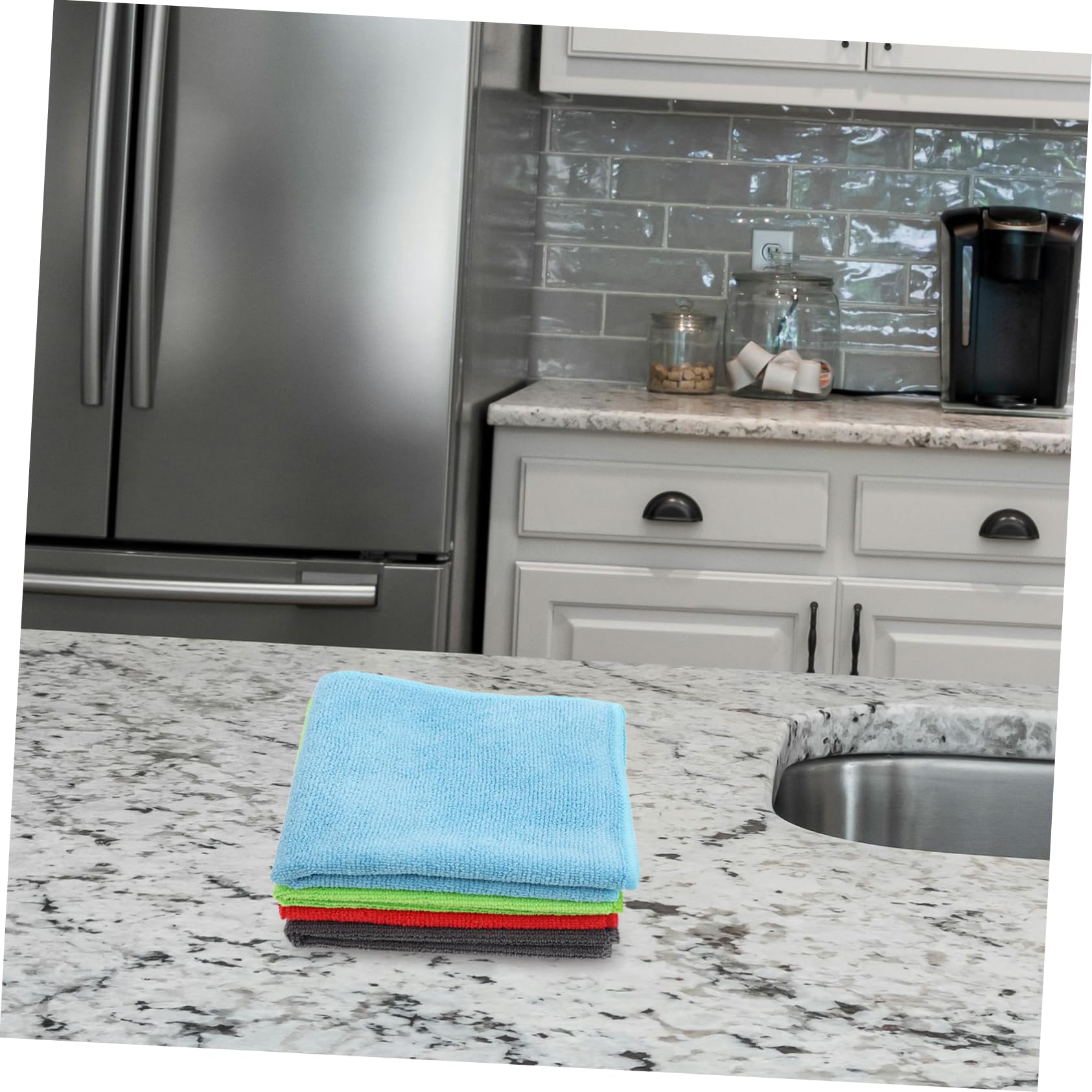 GANAZONO Piezas Paquete de Paños de Microfibra Absorbentes para Cocina y Limpieza de Automóviles Toallas Versátiles para Electrodomésticos y Artículos Reutilizables y Duraderos