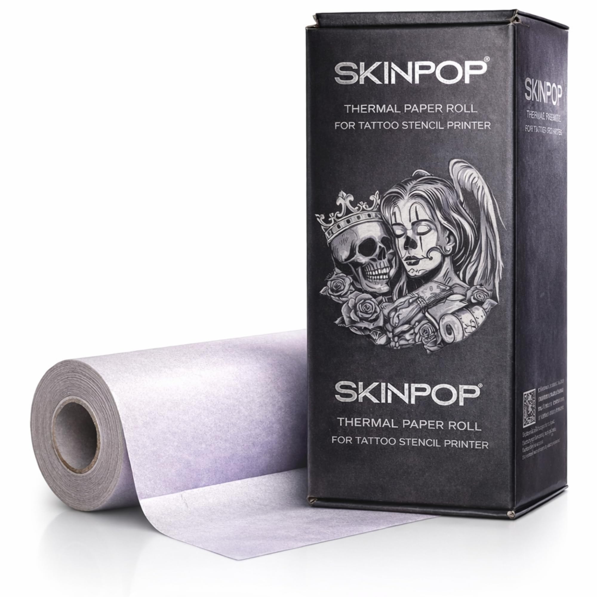 Rotolo Carta Stencil Paper PRO (21 cm x 30 mt) - Stencil tattoo Compatibile per Stampanti Termiche Trasferimento Preciso - Linee Nitide Alta Aderenza - Ideale Realismo e Dettagli Complessi