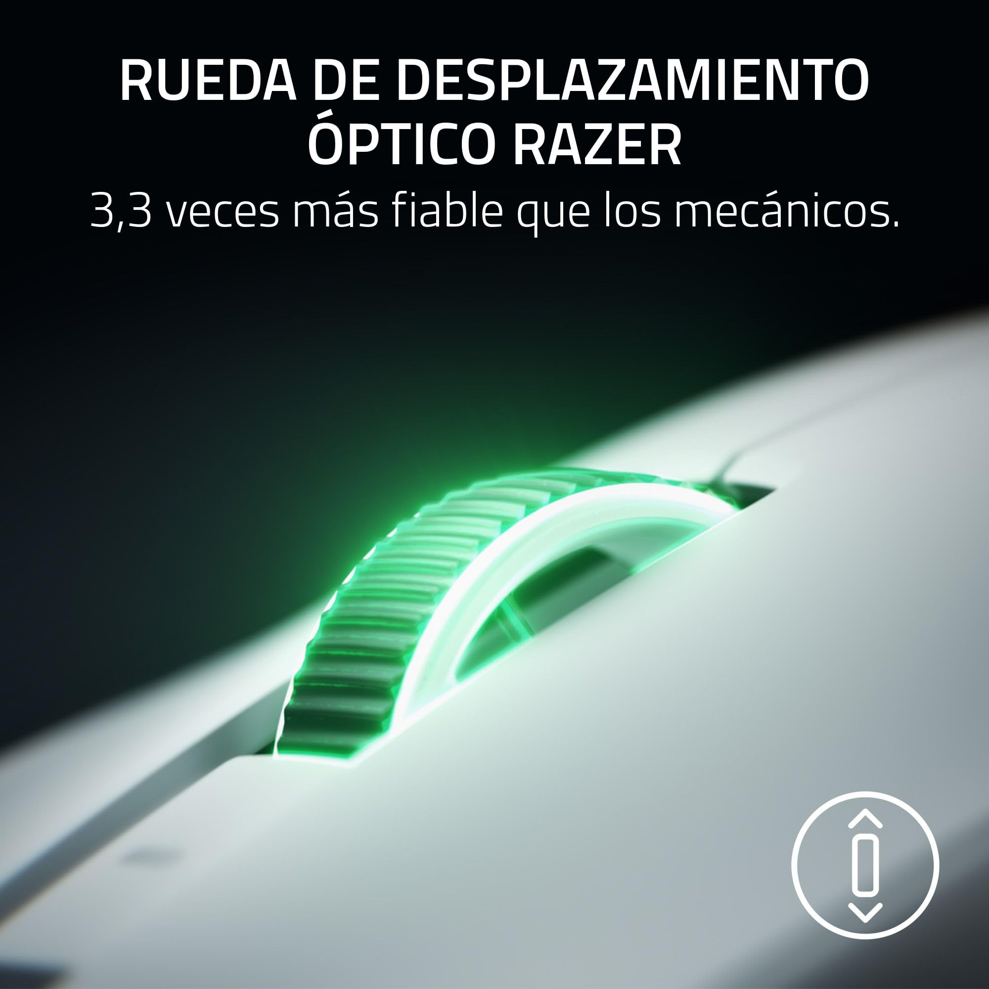 Razer Viper V4 Pro - Ratón Gaming para Esports simétrico inalámbric - Ultraligero 50 g - HyperSpeed Gen-2 con frecuencia de sondeo 8 KHz - Sensor Focus Pro 50K - Rueda de óptica - PC/Mac | Blanco