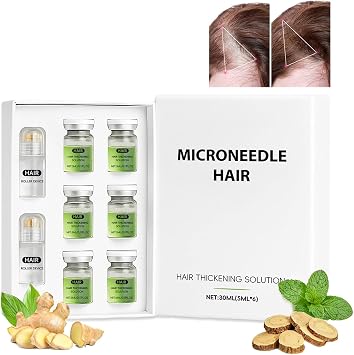 Hair Regrowth System, Micro Infusion Hair Growth Kit with Peppermint Oil and Ginger Root, Hair Growth Serum Make Hair Thicker and Healthier for Men Women