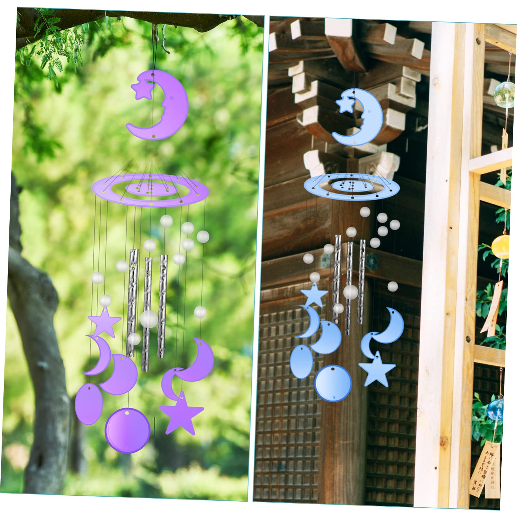 Koonafy 19 Moules En Résine Pour Carillons Éoliens, Moules Époxy Pour La Fabrication De Bijoux, Moule En Silicone Decoration Pour DIY Artisanat Porte-Clés, Décoration D'intérieur