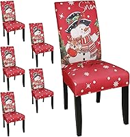 Vista 81 de JQinHome 6 fundas protectoras para sillas de comedor, de alta elasticidad, extraíbles y lavables, para el hogar, fiesta, hotel, ceremonia de boda