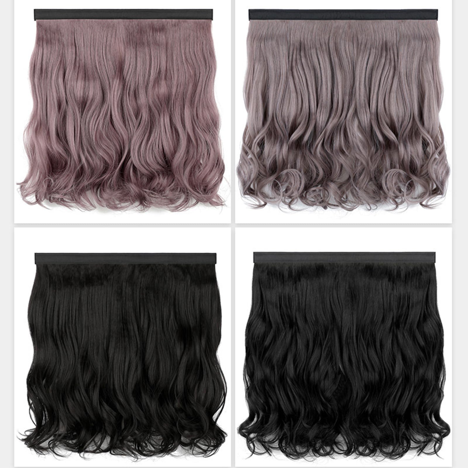 Mädchen Mützen Mit Haarverlängerungen Hübsch Gestrickt Buntes Haar Geschenk Für Halloween Lockige Haarverlängerungen 21 6 Zoll In Der Länge