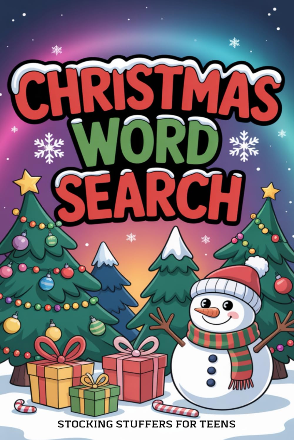 Stocking Stuffers for Teens: Christmas Word Search Puzzle Book with Solutions for Boys and Girls