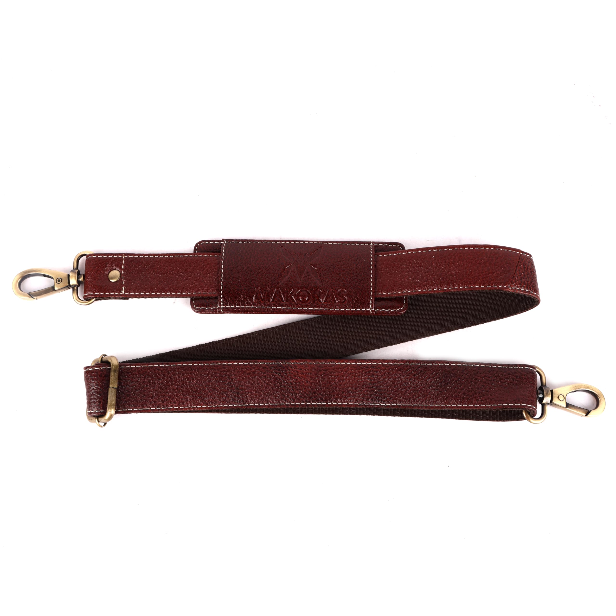 Genuine Leather Replacement Strap – Adjustable Shoulder Strap for Bags, Satchels, Handbags & Luggage – Durable Metal Hooks – Premium Leather Belt-image-30