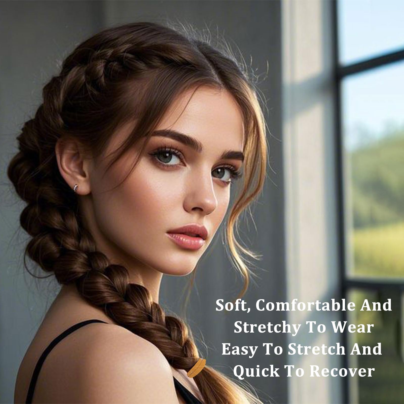 Wanciler Elastic Hair Bands for Women Rubber Hair Bands 1 Set Small Hair Ties Elastic Hair Ties - Image 4