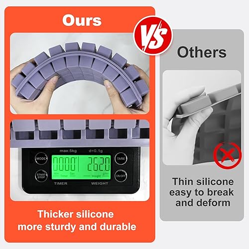 Miniatura 2 de Molde cuadrado para chocolate, mini moldes de silicona para caramelos, 100 cavidades, tamaño de bocado para chocolate, dulces, gomitas, caramelos,