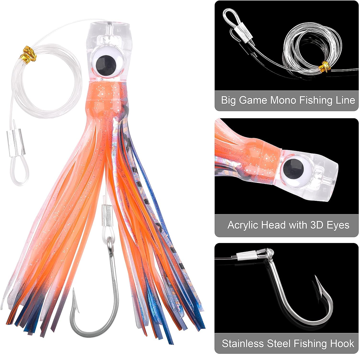 Esche Da Pesca A Traina In Acqua Salata, 15,2 Cm Offshore Big Game - Foto 11