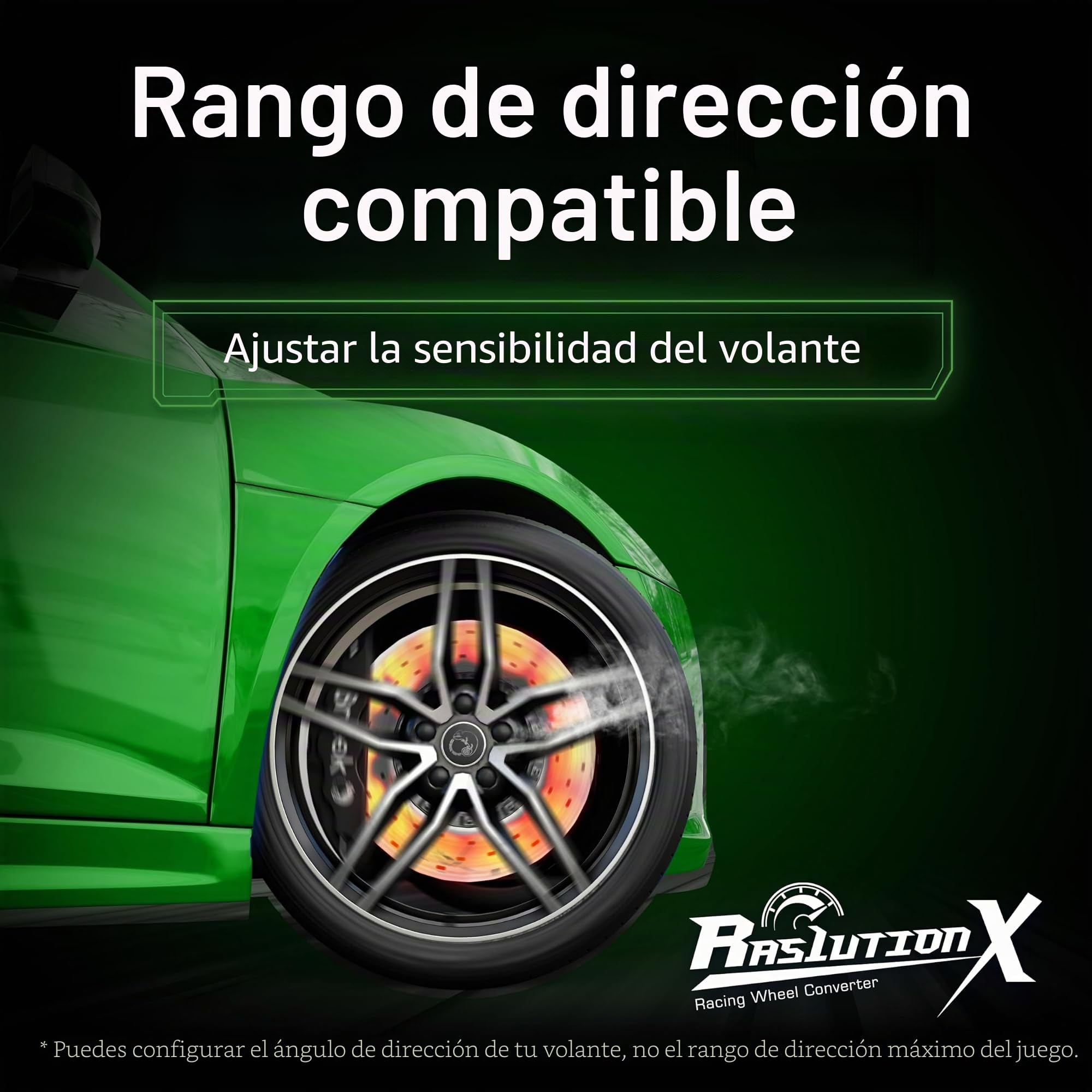 Brook Ras1ution X - Convertidor de rueda de carreras para Xbox Series X|S, Xbox One y Xbox 360 | Soporte de rueda 60+, retroalimentación de fuerza, control de aplicación y llavero exclusivo