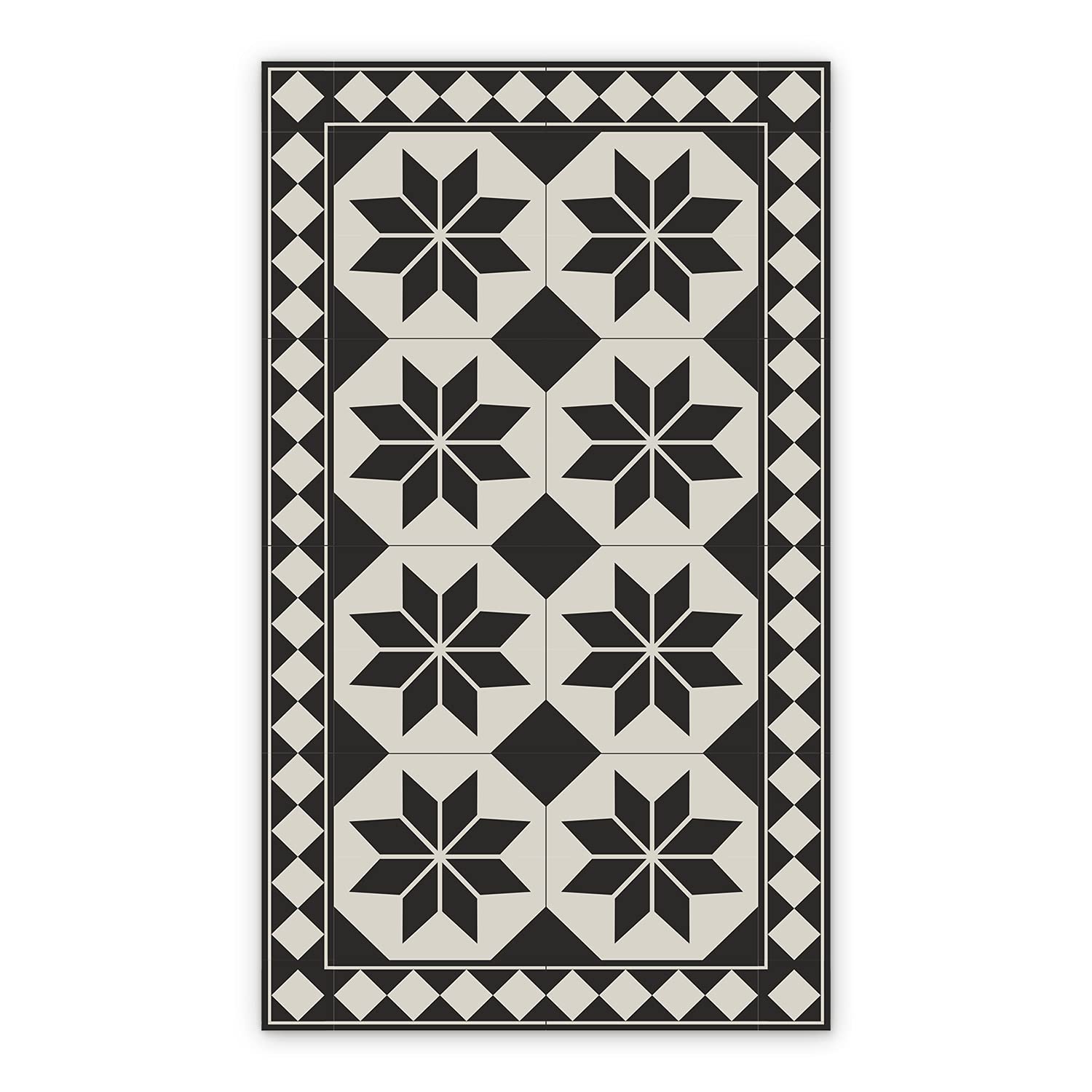 Tapis en vinyle de bain 140x198cm tapis de salle à manger linoléum cuisine Coloray