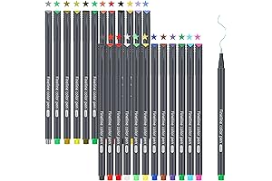 24 Fine Point Coloring Pens: Unleash Your Creativity!