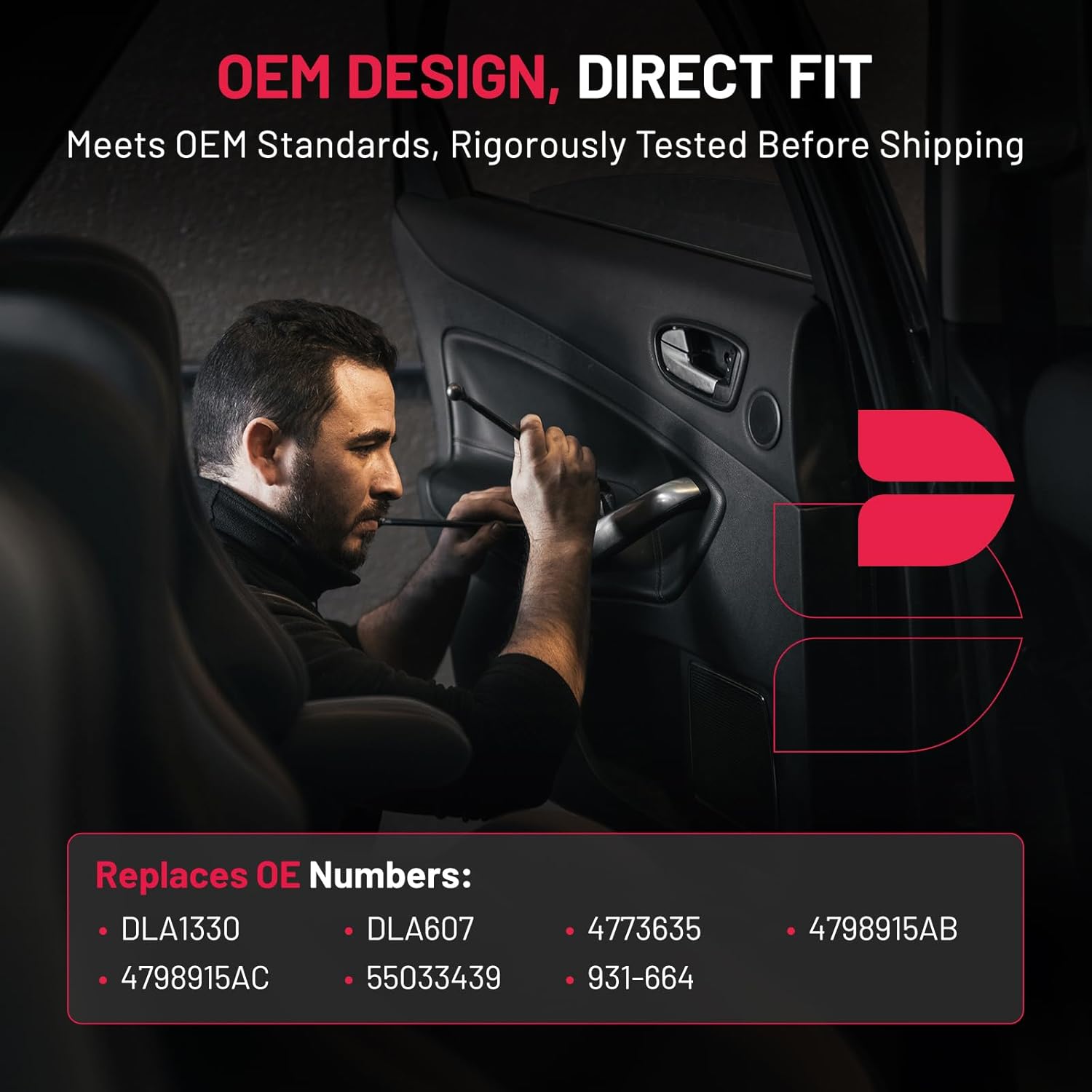 SYERAL Power Door Lock Actuator Front Left Driver Side for Jeep Cherokee 1999-2001 Grand Cherokee 1993-1998 Grand Wagoneer 1993 Replaces DLA1330 DLA607 4773635 4798915AB 4798915AC 55033439 931-664