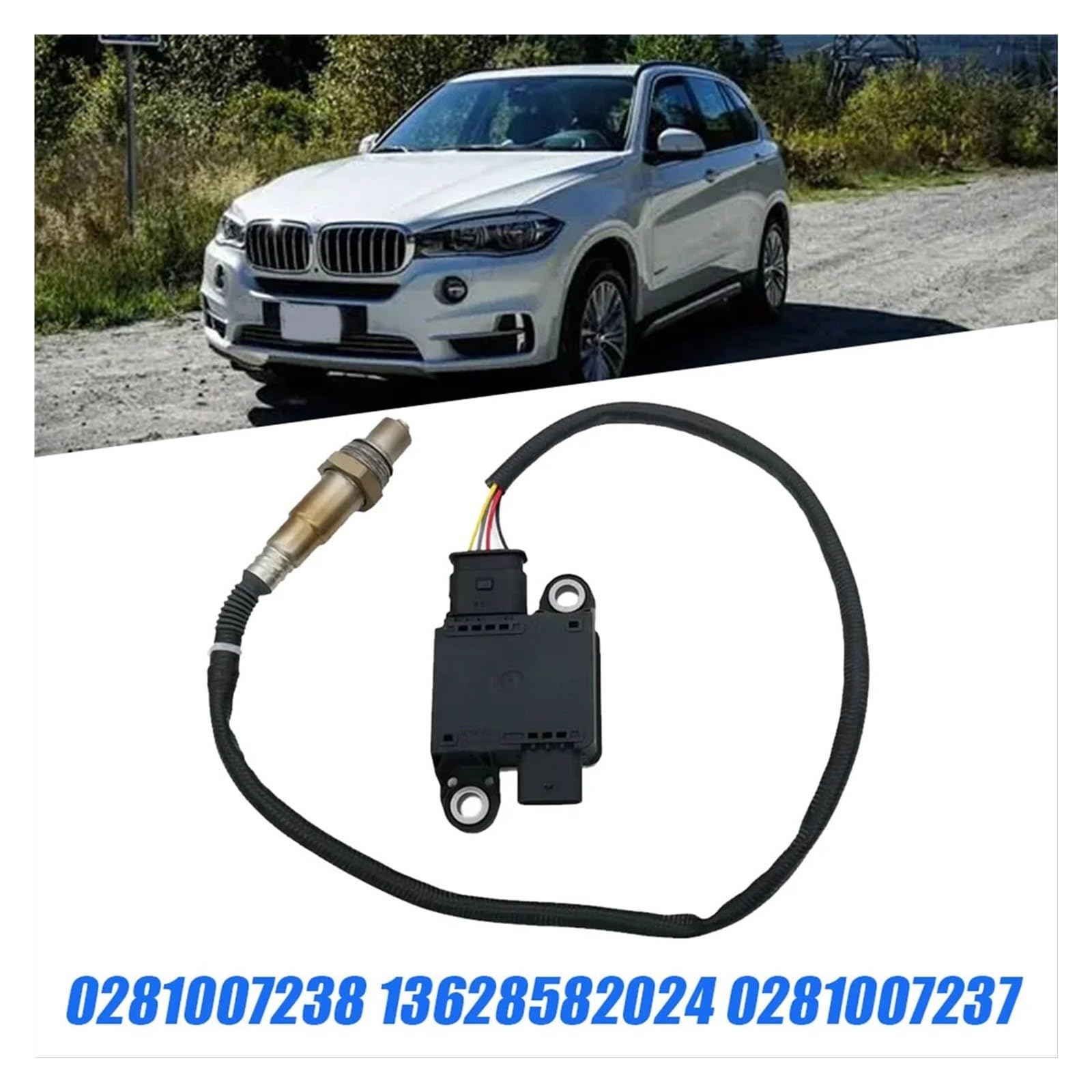 Samochodowy układ wydechowy PM Czujnik cząstek stałych 13628582024 0281007237 do BMW X5 F15 2014-2018 X6 F16 0281007238