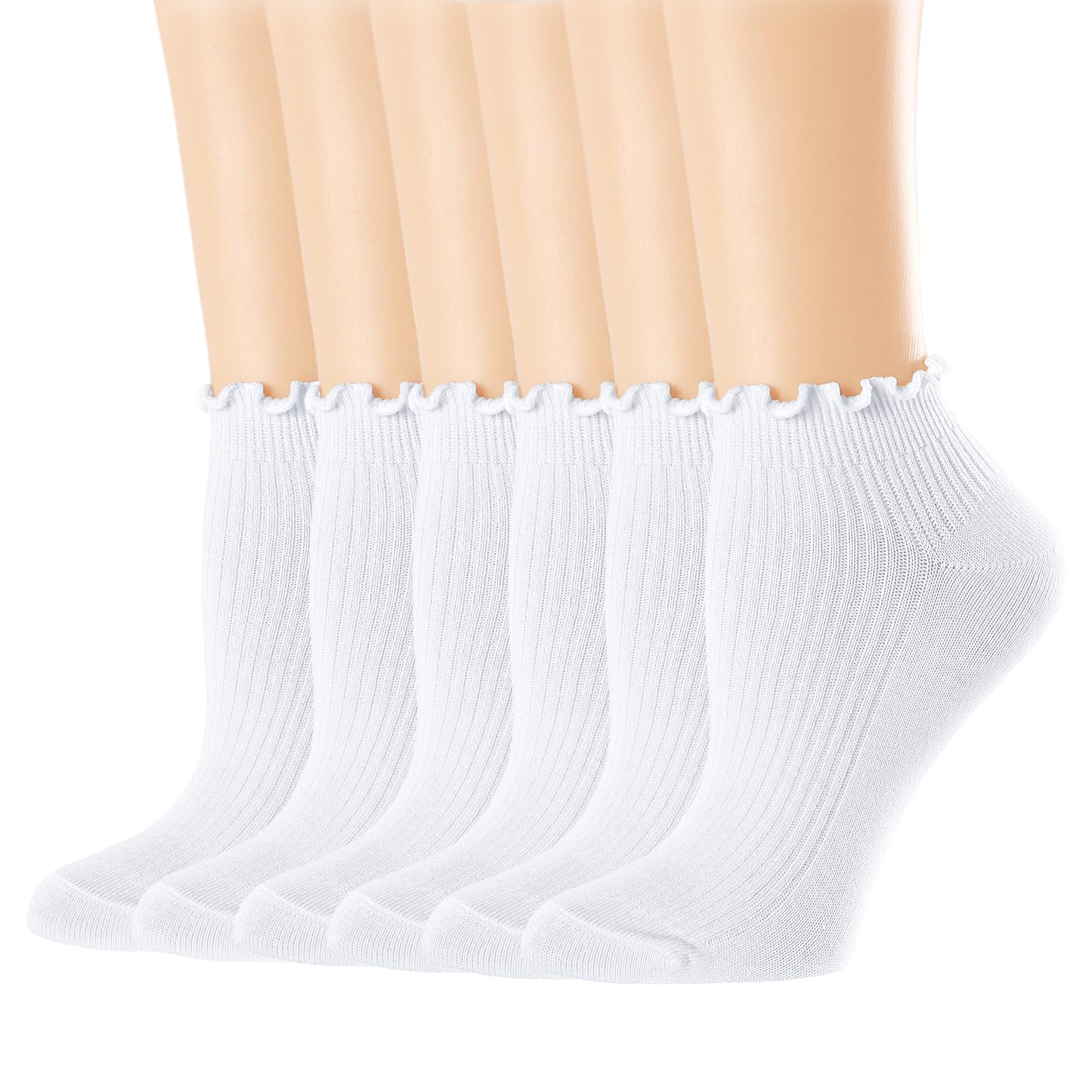 Mcool Mary Cotton Lettuce Trim Ankle Socks