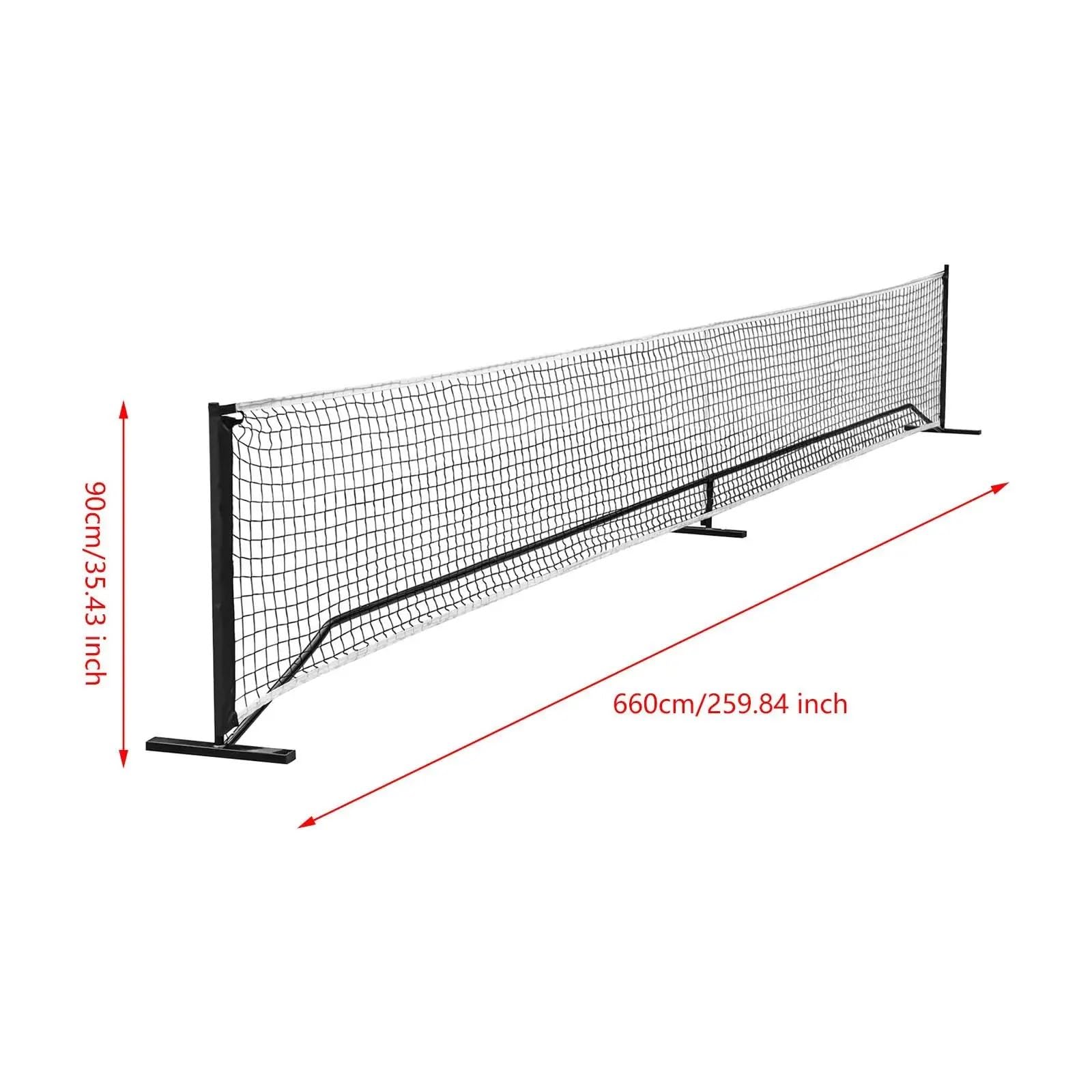 Rete da pickleball Sistema di rete portatile for pickleball, da gioco for 22 piedi for allenamento in festa