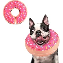 Supet Inflatable Dog Cone Collar for Large Medium Small Dogs, Soft Cone Collar for Dogs Cats, ECollar Doggie Neck Donut Dog Cone Alternative After Surgery