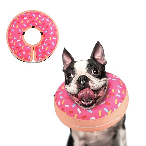 Supet Inflatable Dog Cone Collar Alternative After Surgery, Doggie Neck