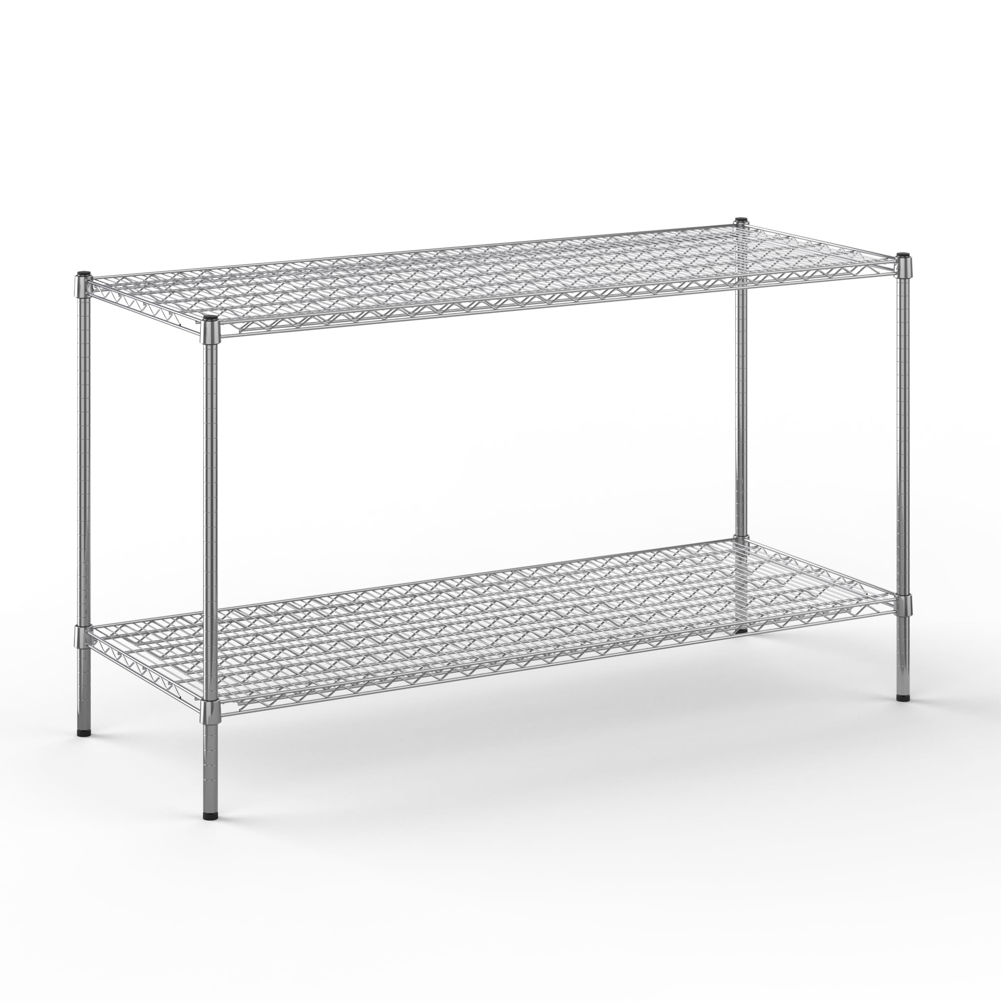 24" Deep x 60" Wide x 34" Height Wire Shelving Kit | 2-Tier | NSF Commercial Storage Rack Unit
