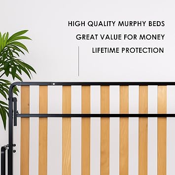 Murphy Bed - Murphy Bed Queen - Folding Bed - Full XL - Horizontal - 55 x 80 - Classic