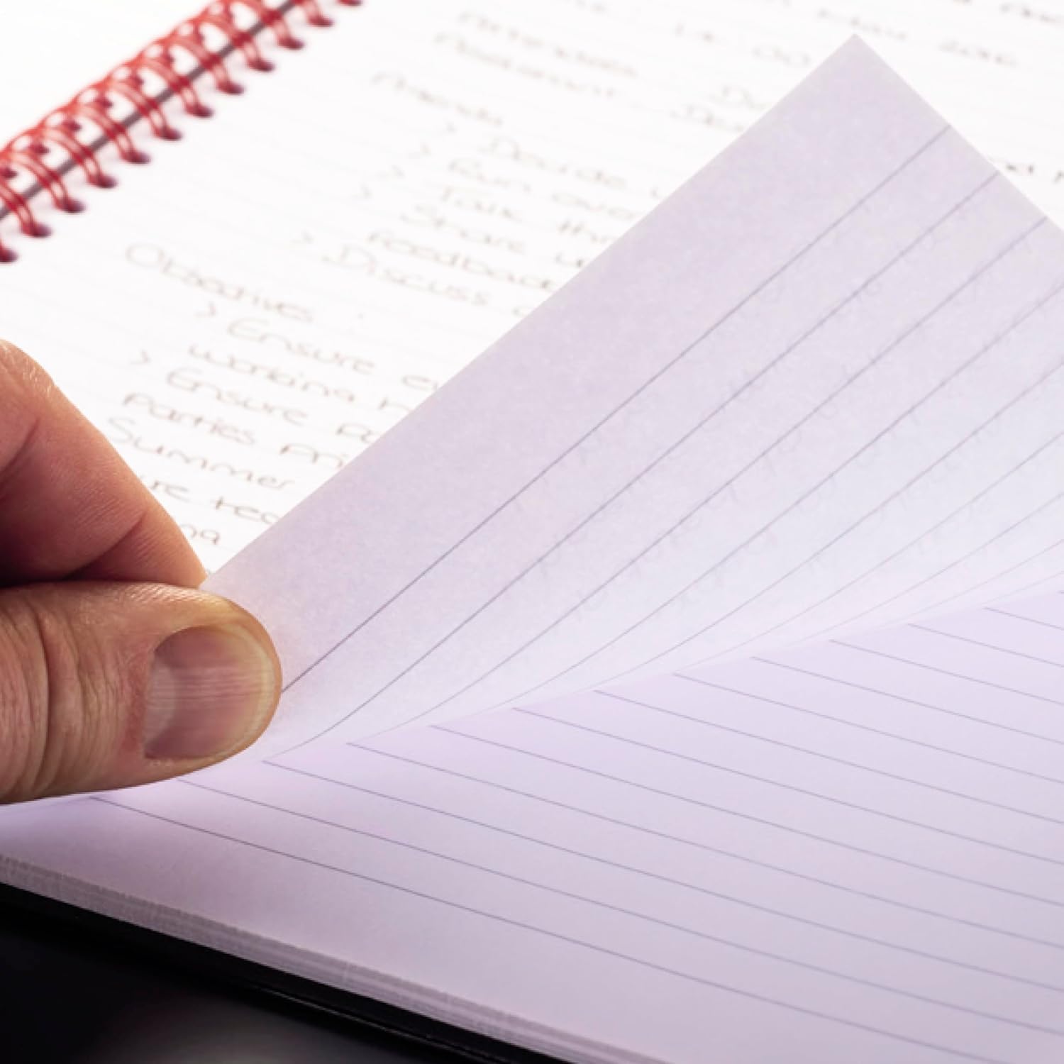 Black n' Red Notebooks, Business Journals, 3 Pack, 11" x 8-1/2", 70 Sheets, Ruled, Optik Paper, Scribzee App, Hardcover, Wirebound, Black (400123488)