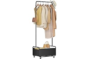 Dunatou Narrow Garment Rack: Store in Style, Space-Saving Solution