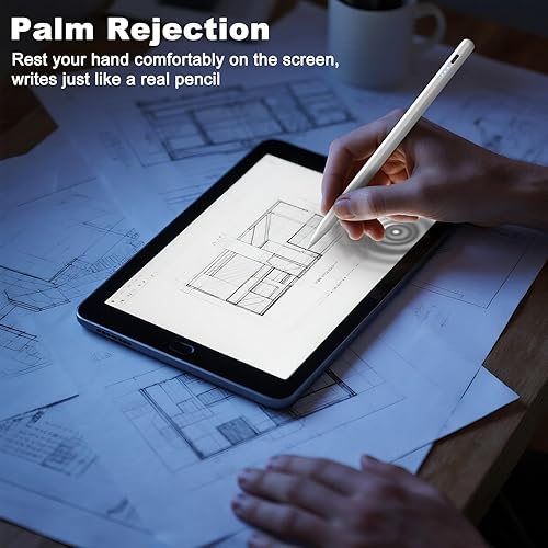 Miniatura 21 de Lápiz óptico para iPad, carga rápida de 13 minutos para Apple iPad Pencil con rechazo de palma, compatible iPad Air 3/4/5/6 2018-2024, iPad Mini
