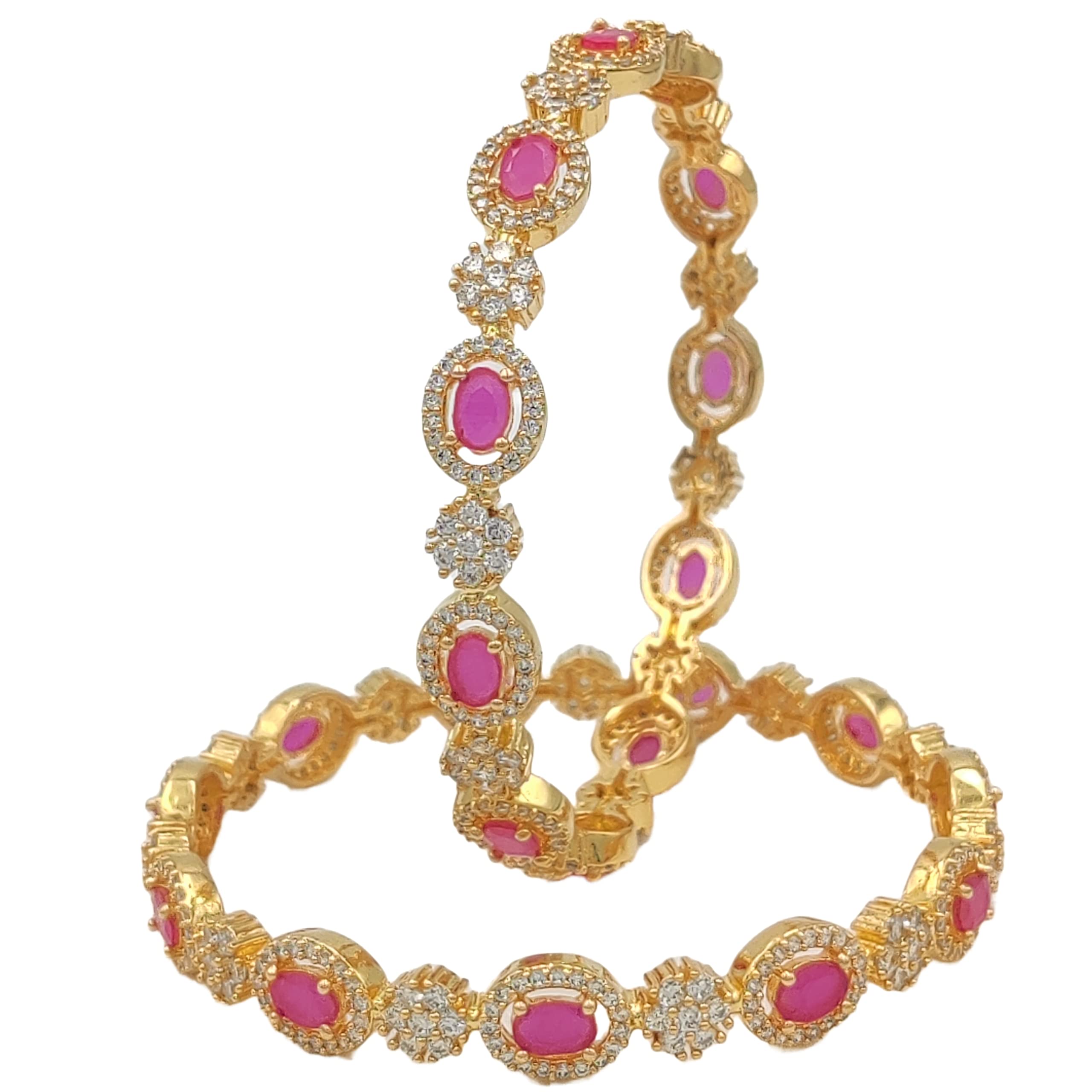 See full amazon price history chart for The Pink Lotus | Beautiful 18K Gold Plated Bangles studded with AAA+ quality Austrian Cubic Zirconia | Bangles for Women (2.4) The Pink Lotus | Beautiful 18K Gold Plated Bangles studded with AAA+ quality Austrian Cubic Zirconia | Bangles for Women (2.4) (B0BKQHPHZ2) Amazon Price History, Amazon Price Tracker