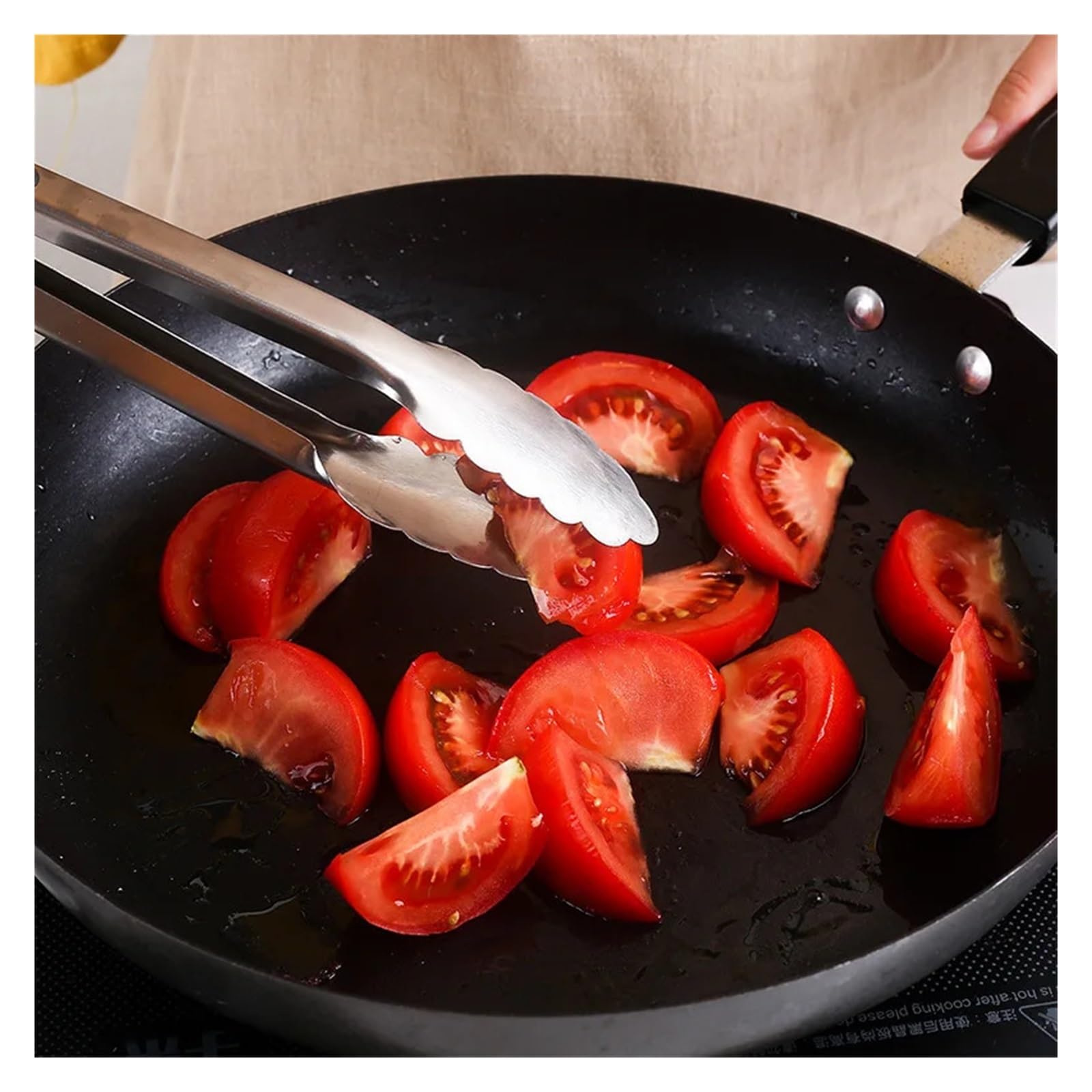 Szczypce do grillowania, Szczypce do grilla ze stali nierdzewnej, antypoślizgowe, 9–16 cali, klips serwowania(16-inch)