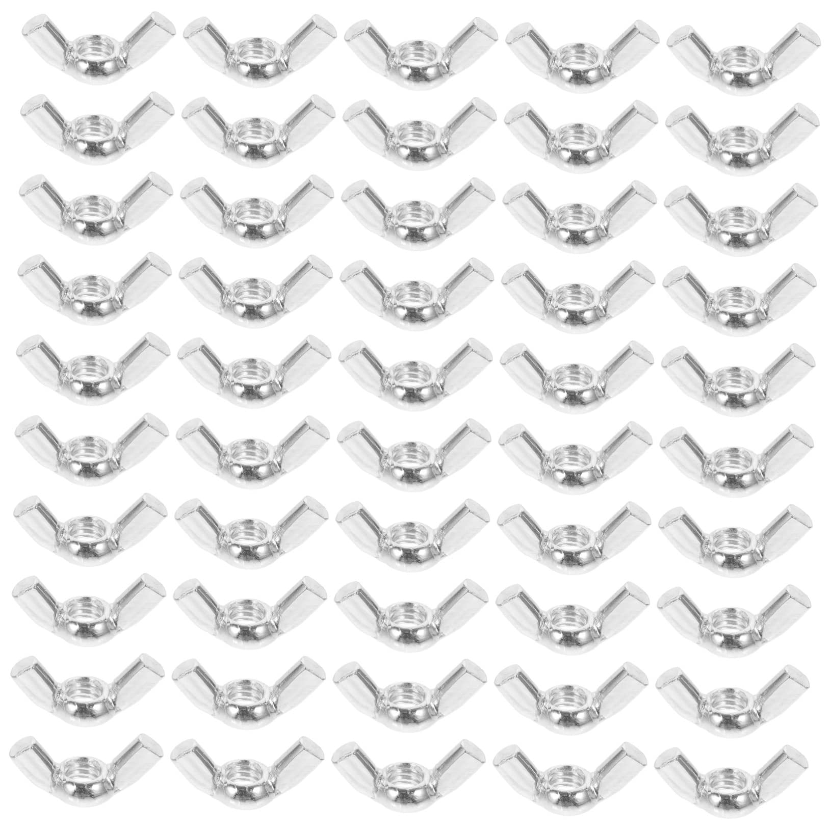CIYODO 50pcs Hand-tightened Butterfly Nuts Carbon Steel Construction Easy to Use and Reliable