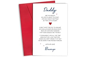 Lovely Poem Card for Father-to-Be from Expecting Wife: A Unique Pregnancy Announcement Gift