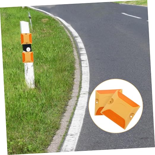 Reflectores plásticos para carretera marca PRETYZOOM, 2 piezas miniatura 3