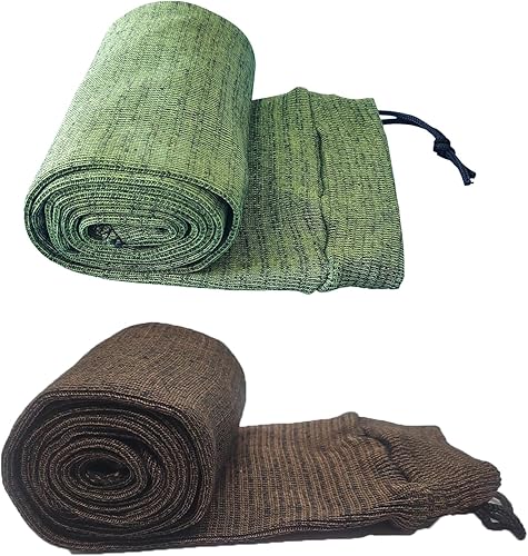 Hecho.Ds Thick Gun Socks, Elastic Stretch Gun Sock for Guns with Scopes, Wide Gun Sock Covers for Shotguns, Rifles, Shotguns, 52"x4" Silicone