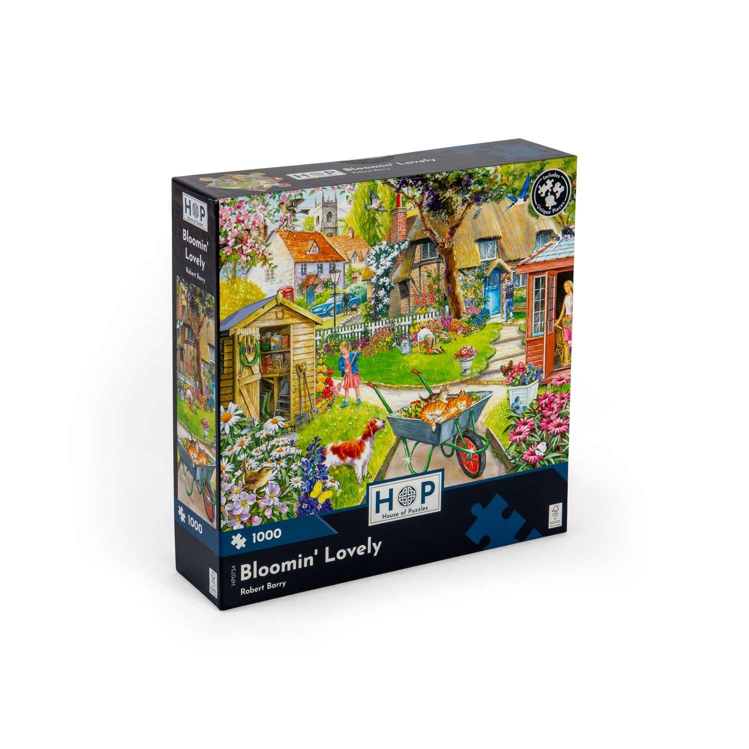 The House of Puzzles Bloomin' Lovely Jigsaw - 1000 Piece Jigsaws for Adults Artist Illustrated, Scenic Landscape, Deluxe Puzzle Gifts - Image 2