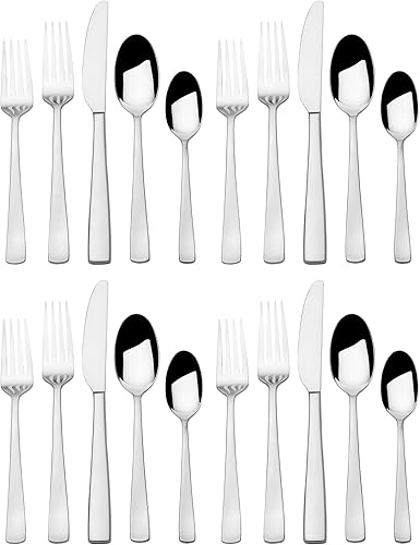 Miniatura 8 de Mikasa Barrett 18.10 - Juego de cubiertos de acero inoxidable, 20 piezas, servicio para 4