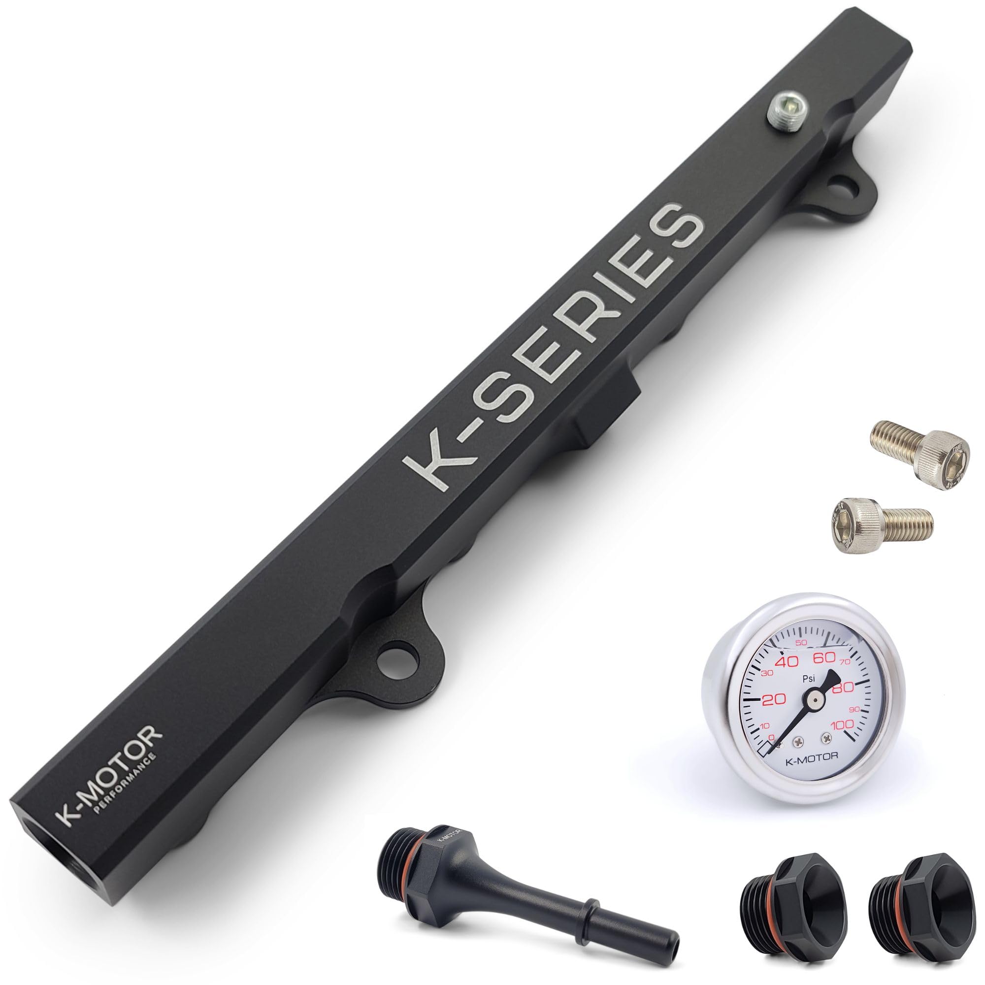 K-MOTOR PERFORMANCEFuel Rail Kit for the Factory Quick Connect Line - Compatible with Honda - Compatible with Acura - K20 K24 K Series