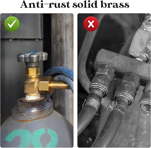 Miniatura 7 de Acoplamiento de codo de púas de manguera de latón, codo de 90 grados con 2 abrazaderas de manguera, codo de púas NPT, púas de 3/8 pulgadas x 3/8