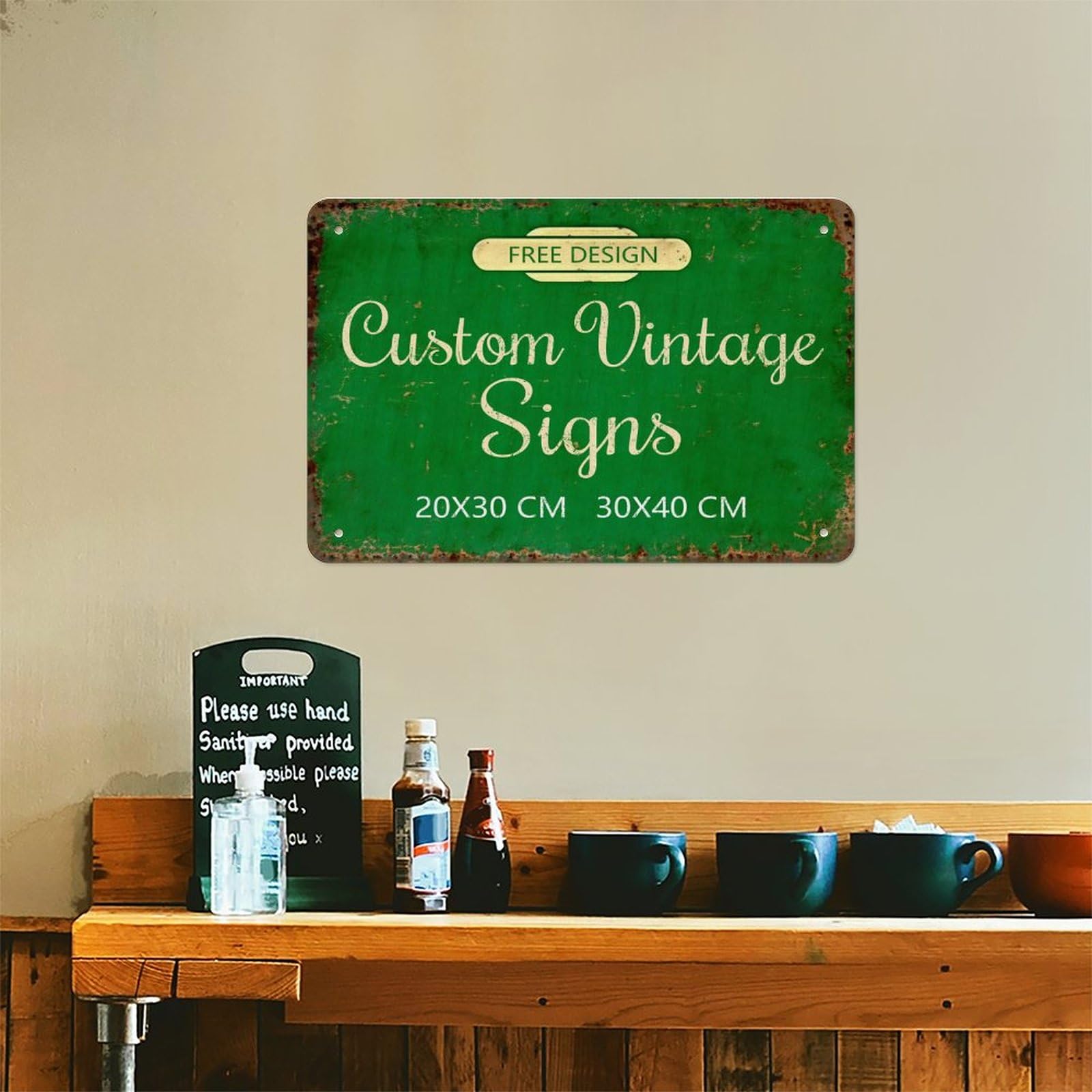 Insegna In Metallo Vintage Pneumatici Michelin XZX Radial Officina