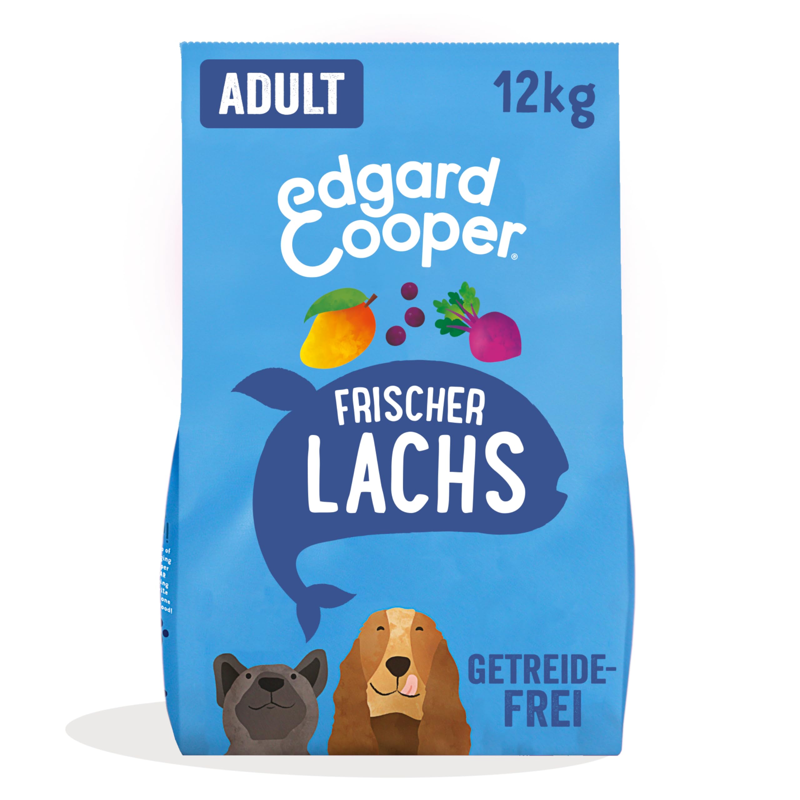 Edgard & Cooper Hundefutter trocken für Large Adult Hunde (12kg), frischer Lachs, ausgewogene Ballaststoffe für die Darmgesundheit, Natürliche, hypoallergene Rezeptur, nie Fischmehl