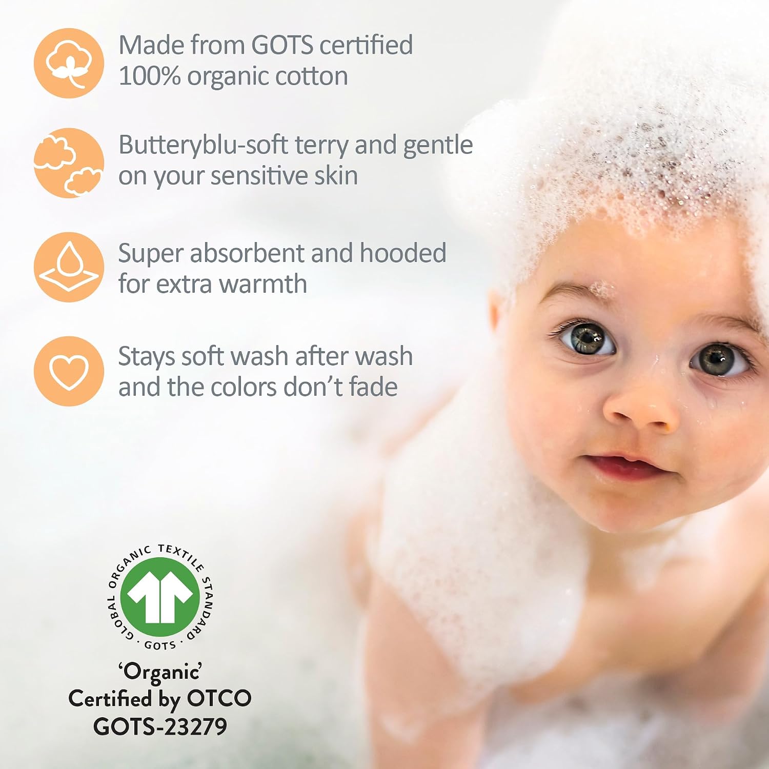Harper - 100% Organic Cotton Hooded Towels, 2-Pack, Puddle Jumpers