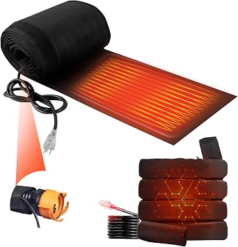 15FT Heated RV Sewer Hose Sleeve, Heated Sewer Hose for RV Camper, Insulated Waterproof Heated Cover for RV Sewer HoseCover Only, No Hose